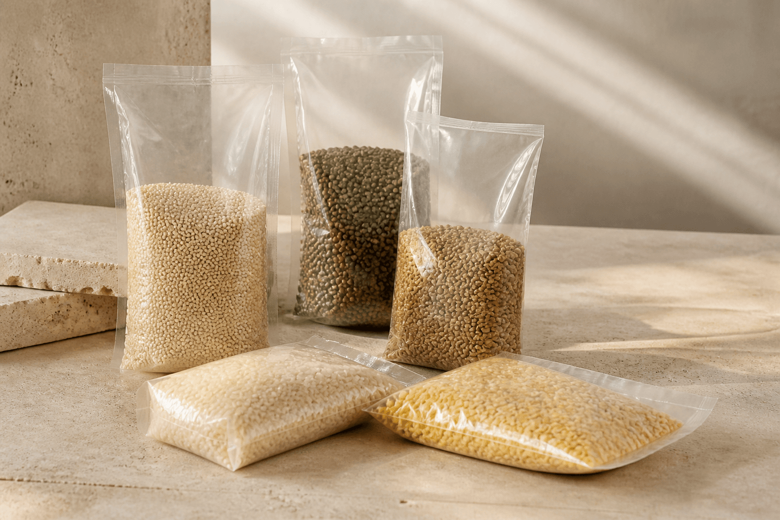 Transparent Pouches — compostable packaging by J K Biocomp Products